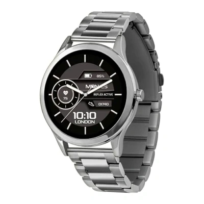 Abbildung von Reflex Active Series 31 Amoled Smart Calling Watch für Damen Herren mit Bluetooth, 1,19 Zoll, Fitness Tracker, Blutsauerstoff, Herzfrequenzüberwachung und Edelstahl Armband, kompatibel Android IOS