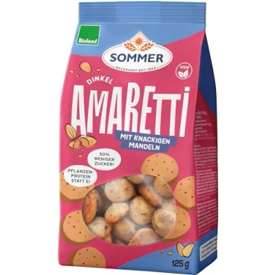 Abbildung von SOMMER CABLE Dinkel Amaretti feines italienisches Mandelgebäck, 125 g