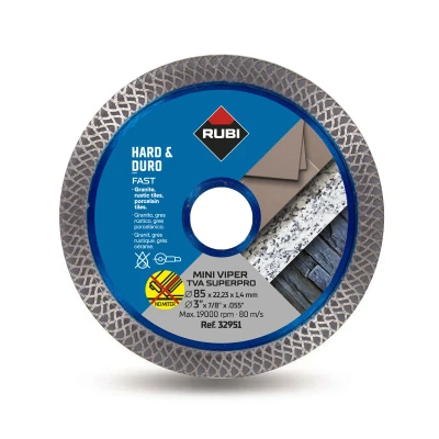 Abbildung von Rubi Diamanttrennscheibe 85 mm TVA MINI TURBO VIPER x 22,2