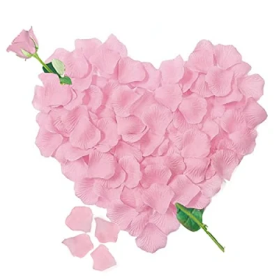 Abbildung von Rosenblätter, 3000 Seide Rosa Rosenblüten, Romantisch Deko, Dekoration für Romantische Atmosphäre, Heiratsantrag, Valentinstag Deko und Hochzeit
