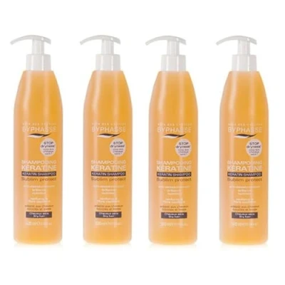 Abbildung von Byphasse Shampoo mit flüssigem Keratin, 520 ml, 1 Stück, trockene und glanzlose Haare