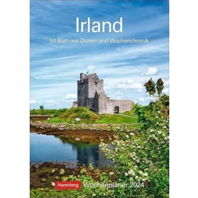 Abbildung von Irland Wochenplaner 2024. Landschafts Wandkalender zum Eintragen mit 53 atemberaubenden Fotografien der schönsten Plätze Irlands. Terminkalender 2024 Wand: Blatt Zitaten und Wochenchronik