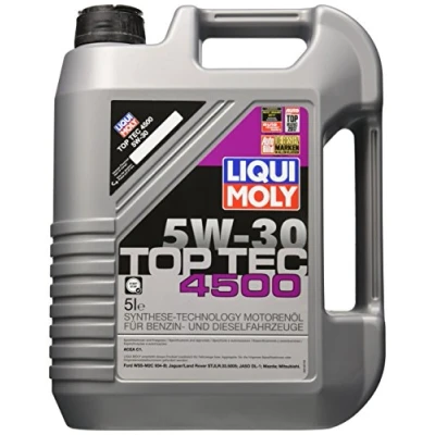 Abbildung von Liqui Moly Top Tec 4500 5W 30 5l Motoröl 2318 LAND ROVER: Defender SUV, Range Rover 3, Sport, JAGUAR: F Pace, XF Limousine