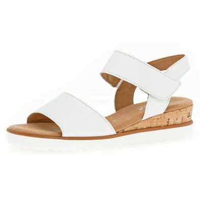 Abbildung von Gabor Sandalette &quot;GENUA&quot;, Sommerschuh, Sandale, Keilabsatz, mit Klettverschluss, Weite G
