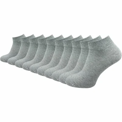 Abbildung von GAWILO Sneakersocken aus 100% Baumwolle für Herren in schwarz &amp; weiß (10 Paar) ohne drückende Naht über den Zehen atmungsaktiv absolut blickdicht