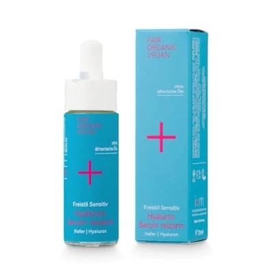 Abbildung von i+m® Hyaluron Serum reizarm 25ml · BIO Gesichtsserum Feuchtigkeitsserum für Männer und Frauen mit Aloe Vera &amp; Organic Hyaluronsäure gegen Falten Vegan, Naturkosmetik