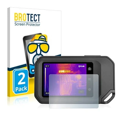 Abbildung von BROTECT Entspiegelungs Schutzfolie für Flir C5 (2 Stück) Matte Displayschutz Folie, Anti Reflex, Fingerprint