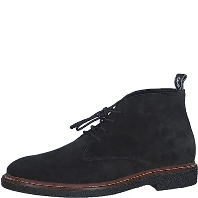 Abbildung von MARCO TOZZI by Guido Maria Kretschmer Herren Stiefeletten zum Schnüren aus Wildleder Elegant, Schwarz (Black), 44