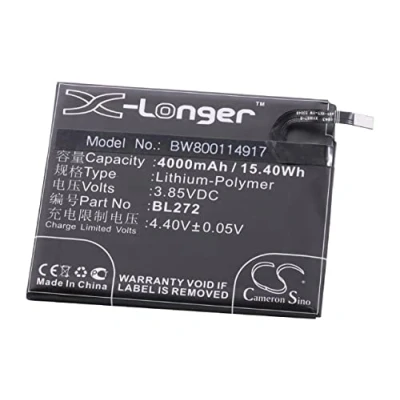 Abbildung von vhbw Akku kompatibel mit Lenovo Vibe K33A42, K6 Power Handy Smartphone Telefon (4000mAh, 3,85V, Li Polymer)