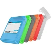 Abbildung von ICY BOX Festplatten Gehäuse IB AC602b 6, 6er Set Box, für 3,5 Zoll, HDD, Schutzgehäuse, stapelbar Hardcase Hülle, Schutzhüllen Festplatte, Kunststoff, mehrfarbig