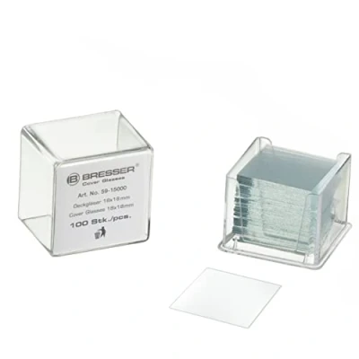 Abbildung von Bresser Deckgläser 22 x mm 100 Stück Hochwertiges Mikroskop Zubehör für Präzise Mikroskopie Ergebnisse