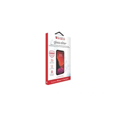 Abbildung von ZAGG InvisibleShield Glass Elite+ Displayschutzfolie für Apple X/XS/iPhone 11 Pro Antimikrobiell, Aufprallschutz, Schmierfrei, Kratzfest