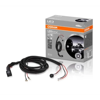 Abbildung von Osram WIRE HARNESS AX 1LS, Kabelbaum für KFZ Lichtleisten, Kabelbaumkit, Kabellsatz zur Installation einer Lichtquelle, Adapter Scheinwerfer, LEDDL ACC 101, Schwarz
