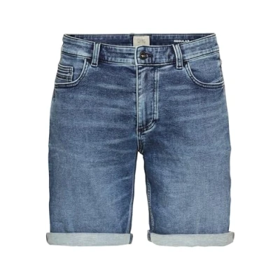 Abbildung von camel active Herren fleXXXactive® Jeansshorts im Regular Fit Blau, menswear 52IN