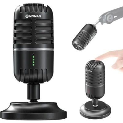 Abbildung von Mikrofon PC, Streaming für PS4, PS5, Condenser Microphones USB C Gaming, Podcast, Aufnahmen, Streaming, mit Stumm/Gain, Adapter Phone,Kompatibel Mac, Winows