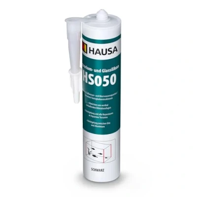 Abbildung von Hausa Silikon Aquarium und Glassilikon HS050, Profi Kleb Dichtstoff für Aquarien Glaskonstruktionen, Kartusche 310 ml, (Starke Haftung, 1 tlg., Schnelltrocknend), Süß Meerwasserbeständig Hohe Elastizität