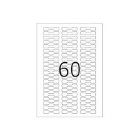 Abbildung von HERMA Schmucketiketten 5116 weiß 49,0 x 10,0 mm