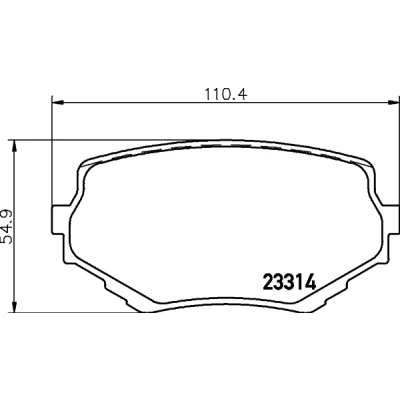 Abbildung von HELLA 8DB 355 017 181 Bremsbelagsatz mit akustischer Verschleißwarnung Zubehör SUZUKI: Grand Vitara 2 SUV, 1 I SUV Cabrio