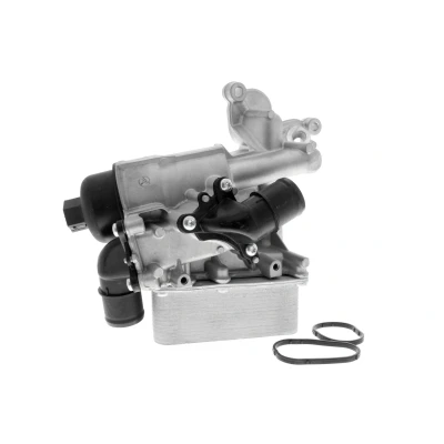 Abbildung von VEMO V46 60 0016 Ölkühler mit Dichtung, Ölfiltergehäuse RENAULT: GRAND SCENIC 3, MEGANE 3 Grandtour, NISSAN: Qashqai / Qashqai+2 I