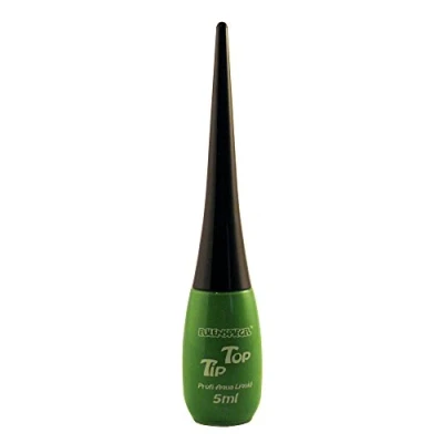 Abbildung von Eulenspiegel 674444 Profi Aqua Liquid Tip Top Smaragdgrün, Pinselflasche, 5 ml, Halloween, Karneval, Mottoparty