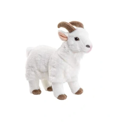 Abbildung von Uni Toys Kuscheltier Bergziege Weiß o. Schwarz 29 cm (Länge) Plüsch Ziege, Plüschtier, zu 100 % recyceltes Füllmaterial