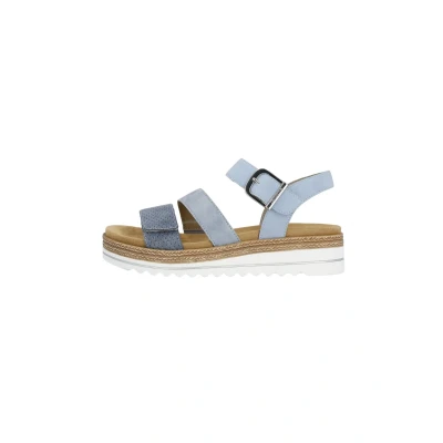 Abbildung von Remonte Damen Riemchensandalen D0Q55, Frauen Sandalen,lose Einlage,Freizeitschuhe,offene Schuhe,Riemen,Riemchen,halteriemen,blau (12),39 EU