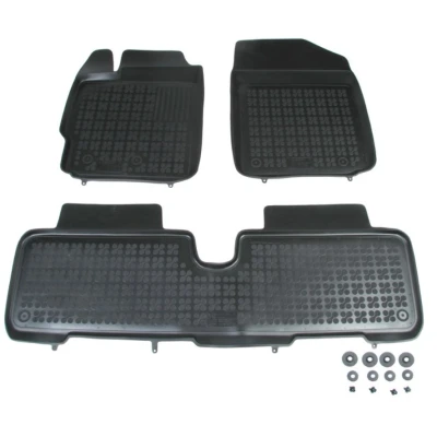 Abbildung von REZAW PLAST 201409 Fußmattensatz Gummi vorne und hinten schwarz TOYOTA: Yaris II Schrägheck, III Urban Cruiser