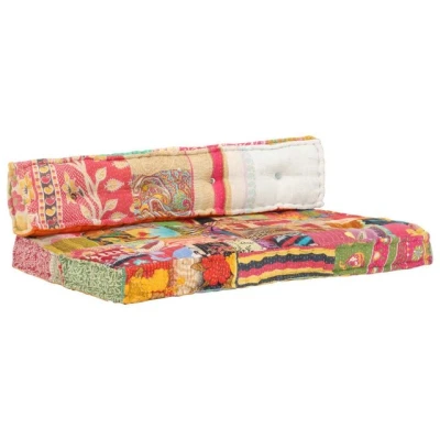 Abbildung von vidaXL Sitzauflage Palettensofa Auflage Mehrfarbig Stoff Patchwork, (1 St)