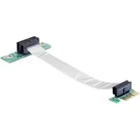 Abbildung von Riser Karte PCI Express x1 &gt; mit flexiblem Kabel 13 cm links gerichtet, Card