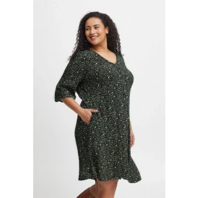Abbildung von Fransa Fpelise DR Freizeitkleid, Damen, Größe: 46, Forest shade mix