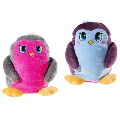 Abbildung von MOODBOOSTER Pinguin Bob, blau/pink, 15cm