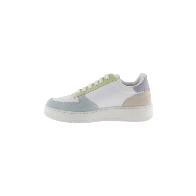 Abbildung von victoria Low Top Madrid Leder Effekt &amp; Mehrfarbige Spaltlederteile 1258214 für Damen Celeste 39