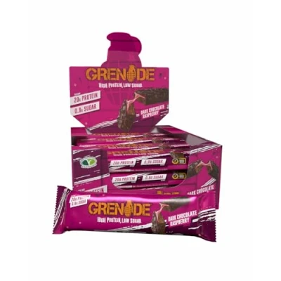 Abbildung von Grenade Protein Bar (12x60g) Dark Chocolate Raspberry