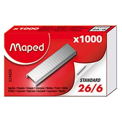 Abbildung von Maped 324605 Heftklammern 26/6, verzinkt, Kleinpackung