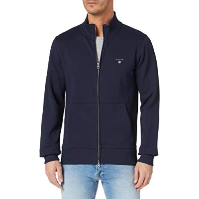 Abbildung von GANT Original FULL ZIP Sweatjacke, Herren, Größe: XS, Evening blue