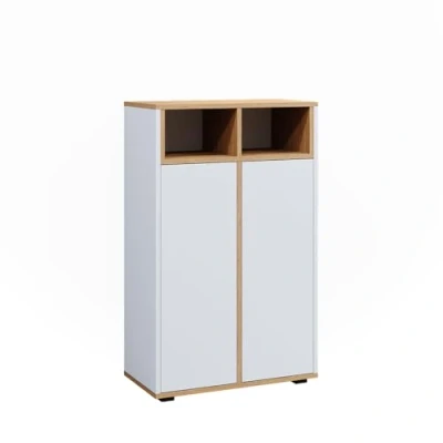 Abbildung von Vicco Midischrank Didi, Weiß/Artisan, 60 x 97 cm mit 2 Türen