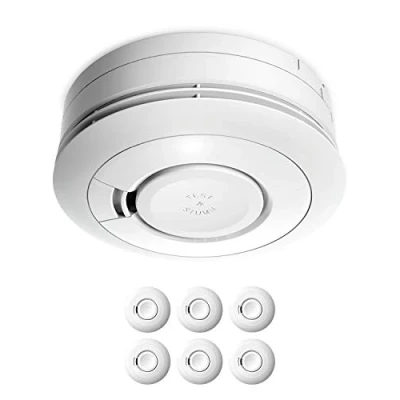 Abbildung von Ei Electronics Ei650 Rauchwarnmelder, Rauchmelder im 6er Set, Stand Alone Gerät mit Batterie für 10 Jahre, Testsieger Stiftung Warentest, weiß
