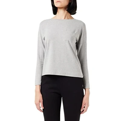 Abbildung von Dagi Women&#039;s Long Sleeve, Crew Neck T Shirt, Grey, X Large