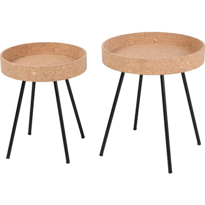 Abbildung von Home affaire Beistelltisch, (Set, 2 St.), Tischplatten aus Kork