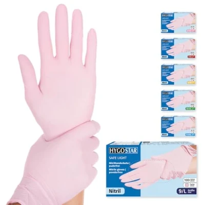 Abbildung von HYGOSTAR Einmalhandschuhe SAFE LIGHT L pink