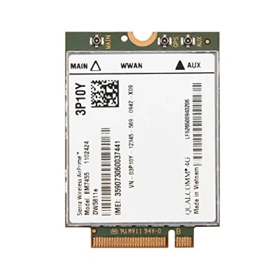 Abbildung von Zerone EM7455 Wireless 4G LTE Modul Karte, Freie Antenne Dell 3P10Y