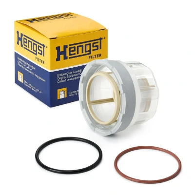 Abbildung von HENGST FILTER E11S03 D29 Kraftstofffilter Filtereinsatz MERCEDES BENZ: ATEGO 2, UNIMOG, Vario Pritsche / Fahrgestell, MAN: TGS, TGX, TGA, DAF: CF 65