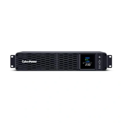 Abbildung von CyberPower CP1200EIPFCRM2U Line Interactive USV 1200VA/720W, 2HE Reine Sinuswelle, AVR, LCD, USB (HID), DB9, RJ45 LAN Protection, Ausgang (8) IEC, Smart Slot für Opt. Netzwerkkomunikation