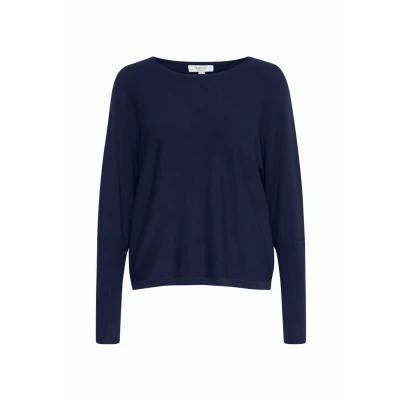 Abbildung von b.young Mmorla BAT Strickpullover, Damen, Größe: Large, Navy blazer