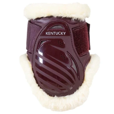 Abbildung von Kentucky Streichkappen Young Horse Vegan Sheepskin Bordeaux M