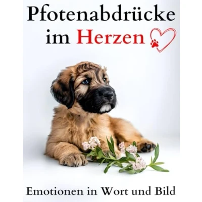 Abbildung von Pfotenabdrücke im Herzen: Emotionen in Wort und Bild