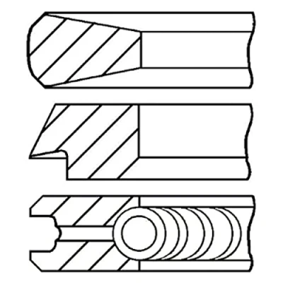 Abbildung von GOETZE ENGINE 08 431100 00 Kolbenringsatz 115