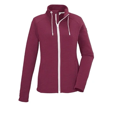 Abbildung von Killtec Strickjacke KOS 24 WMN FLX JCKT Bequeme Damenjacke, recyceltes Material, Kinnschutz, seitliche Taschen