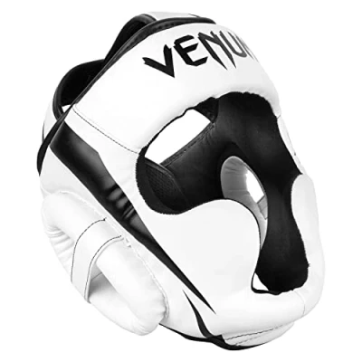 Abbildung von Venum Herren Elite Boxing Kopfbedeckung Kopfschutz, Weiß/Schwarz, Einheitsgröße