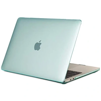 Abbildung von TECOOL Hülle für MacBook Pro 13 Zoll 2017 2022 (M2 M1 A2338/A2289/A2251/A2159/A1989/A1706/A1708), Ultradünne Schutzhülle Hartschale Case, Kristall Minzgrün